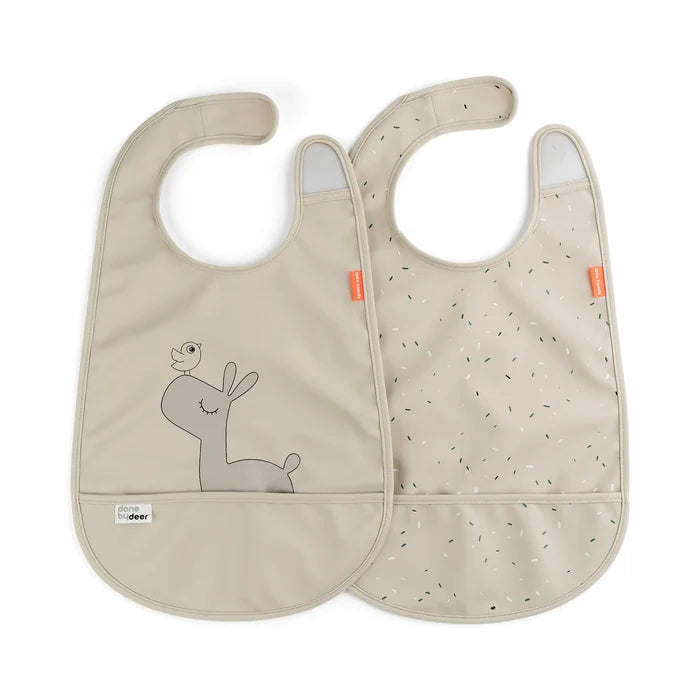 Done By Deer Bib With Velcro - Pack of 2