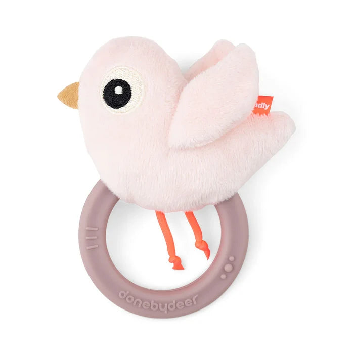 Done By Deer Sensory Rattle W/Teether Birdee