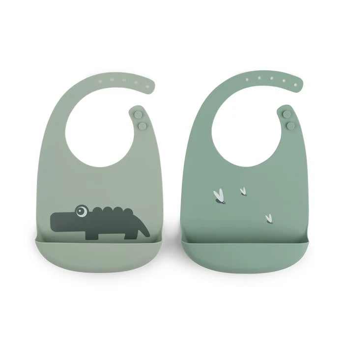 Done By Deer Silicone Bib - Pack of 2