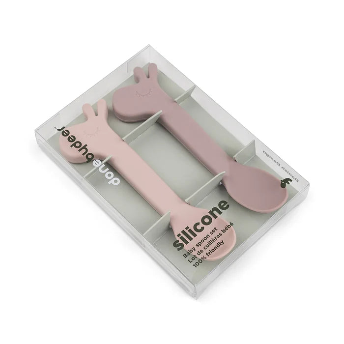 Done By Deer Silicone Spoon (Lalee Powder) - Pack of 2