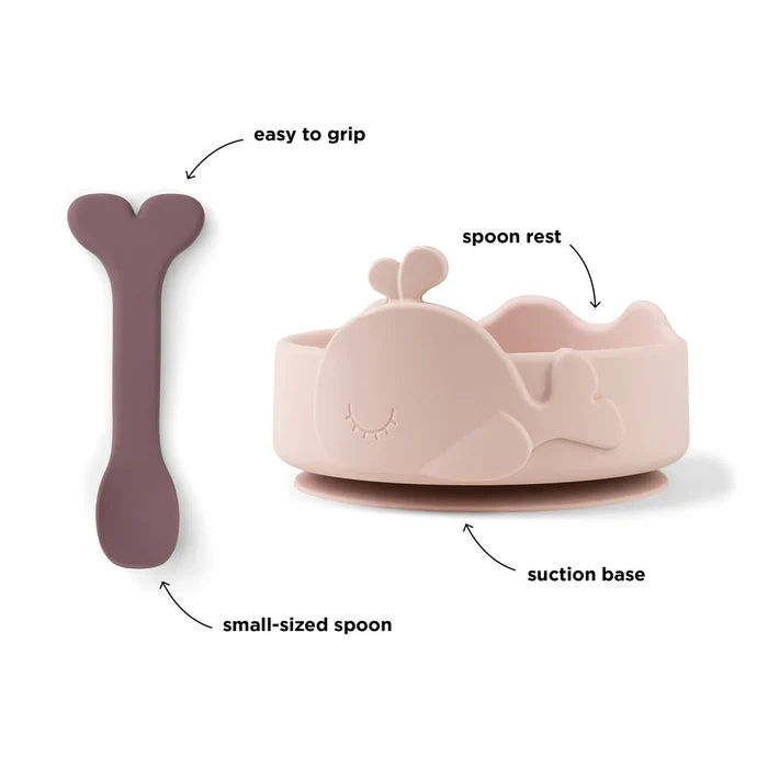 Done By Deer Silicone Stick & Stay Bowl & Baby Spoon