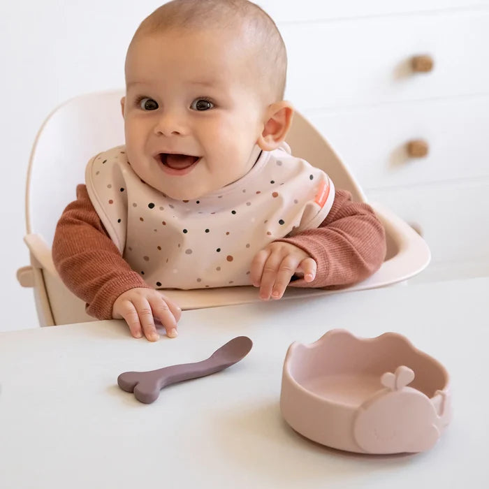 Done By Deer Silicone Stick & Stay Bowl & Baby Spoon