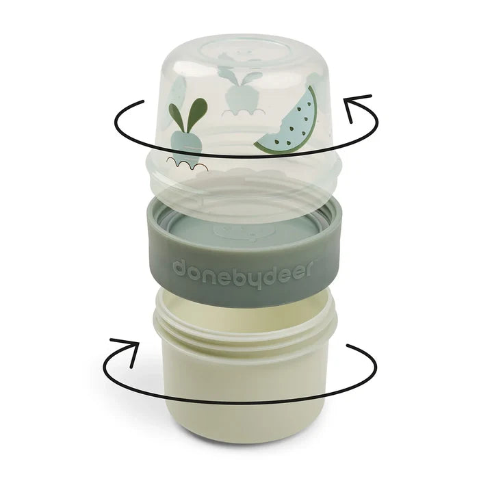 Done By Deer To Go 2 Way Snack Container Small