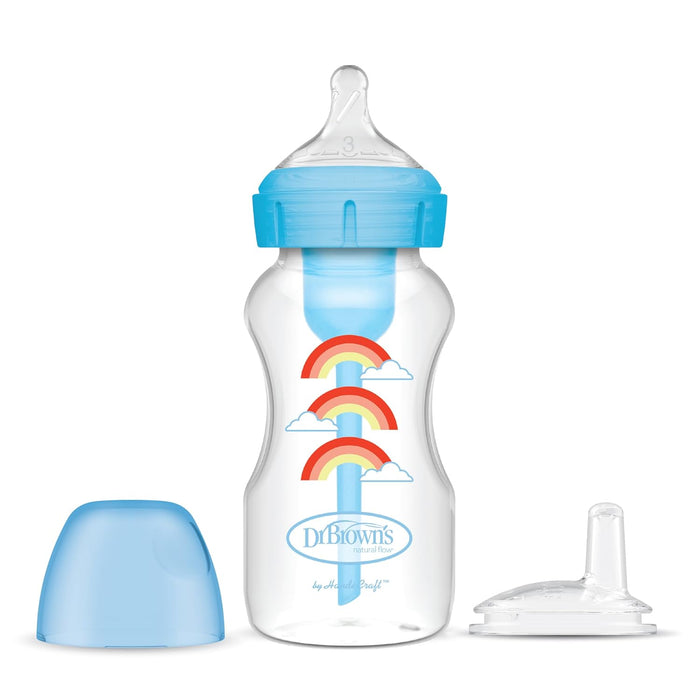 Dr. Brown's Anti Colic Options+ Wide-Neck Sippy + L3 Nipple In Bottle (270ml)