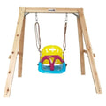 Dynamic Sports Growing Giraffe Wooden Swing Set