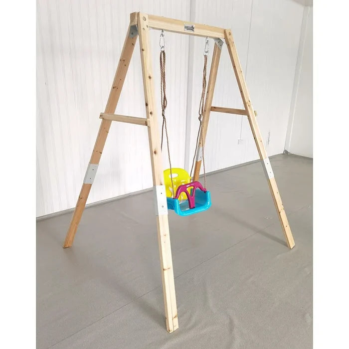 Dynamic Sports Growing Giraffe Wooden Swing Set