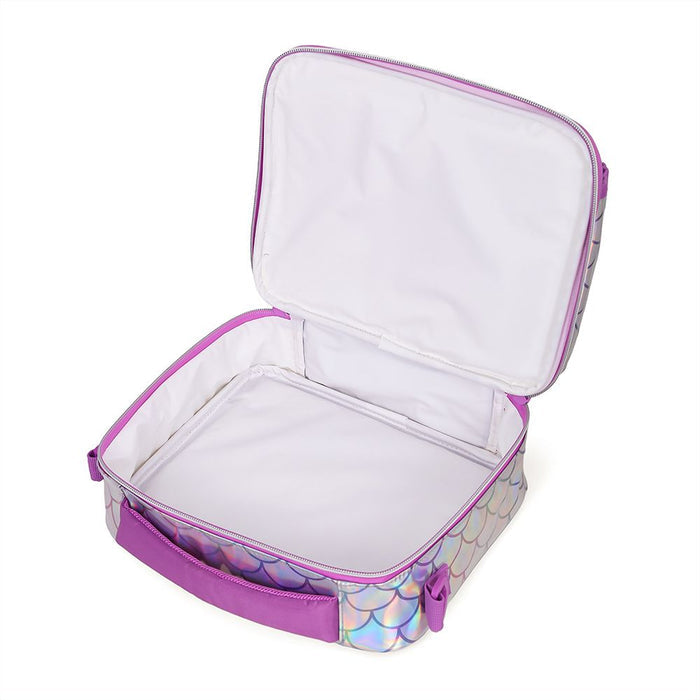 Eazy Kids Lunch Bag With Bottle Holder (Mermaid Chrome)
