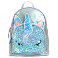 Eazy Kids School Backpack Sequin Unicorn (Green)