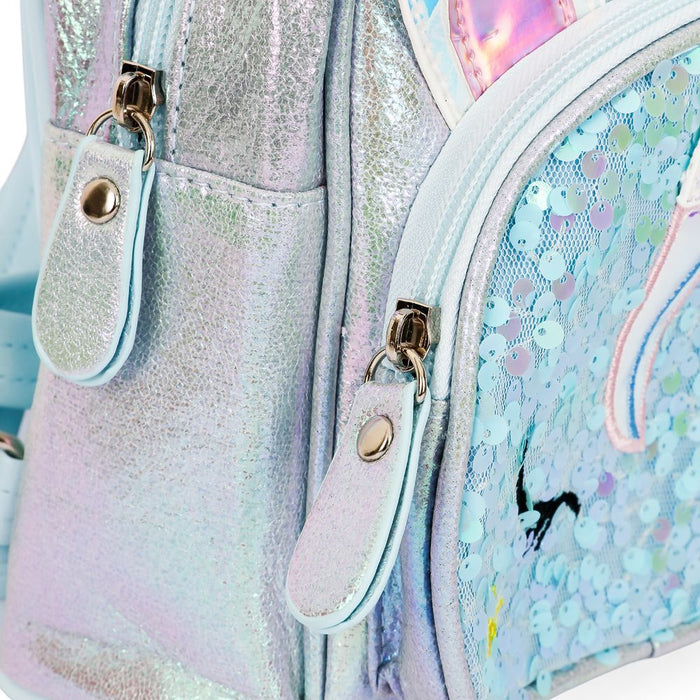 Eazy Kids School Backpack Sequin Unicorn (Green)