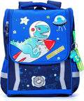 Eazy Kids School Bag Dino In Space (Blue)