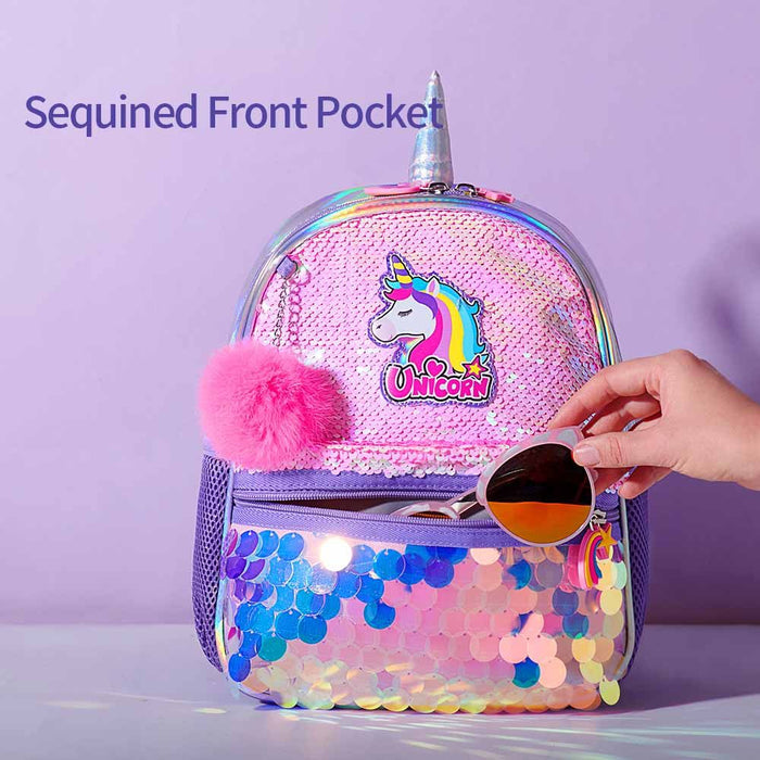 Eazy Kids Unicorn Sparkle Backpack (Pink)