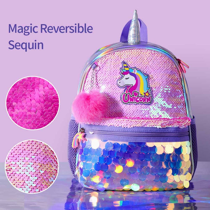 Eazy Kids Unicorn Sparkle Backpack (Pink)