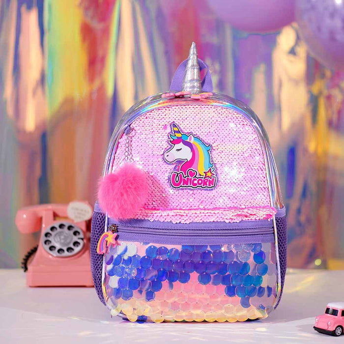 Eazy Kids Unicorn Sparkle Backpack (Pink)