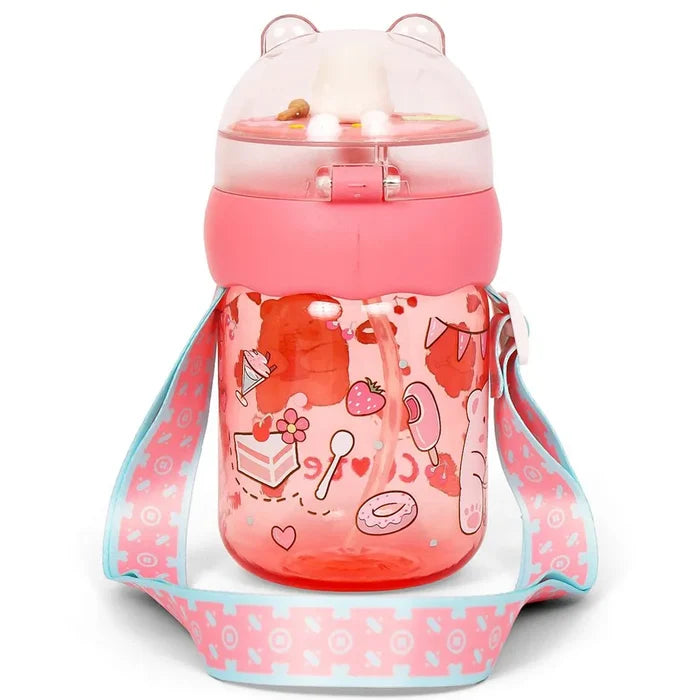 Eazy Kids Water With Straw Bottle (580ml)