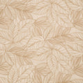 Beige fabric texture with leaf pattern