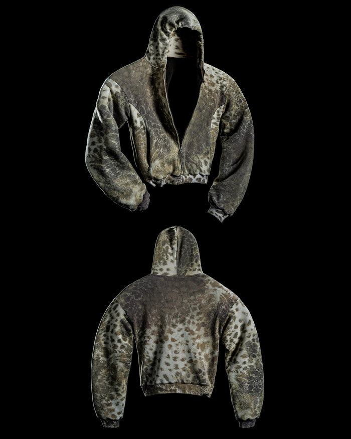 FADED 'APPALOOSA' REVERSIBLE ZIP-UP HOODIE