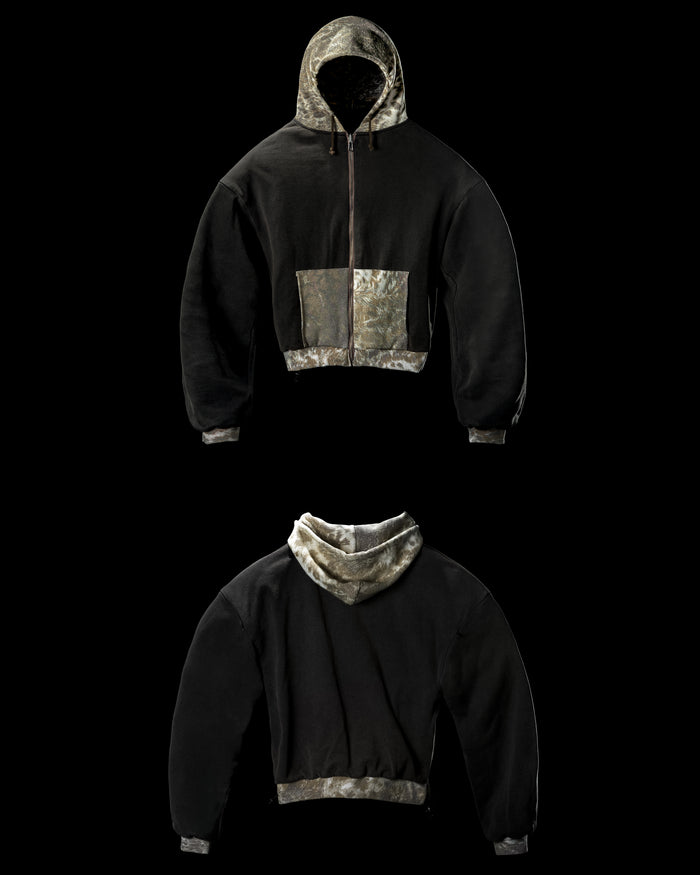 FADED 'APPALOOSA' REVERSIBLE ZIP-UP HOODIE