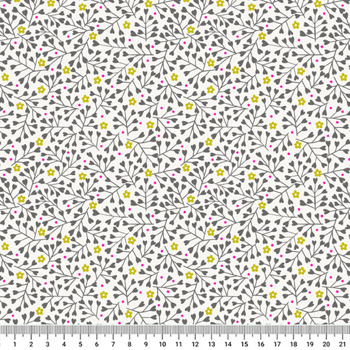 Fat Quarter Bundle - Inflorescence by Lewis & Irene - Charcoal