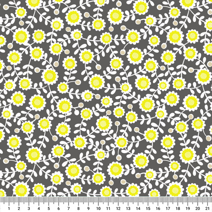 Fat Quarter Bundle - Inflorescence by Lewis & Irene - Yellow
