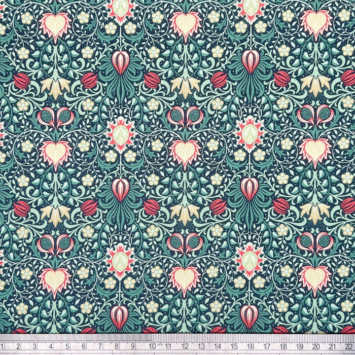 William Morris art printed on a cotton percale fabric