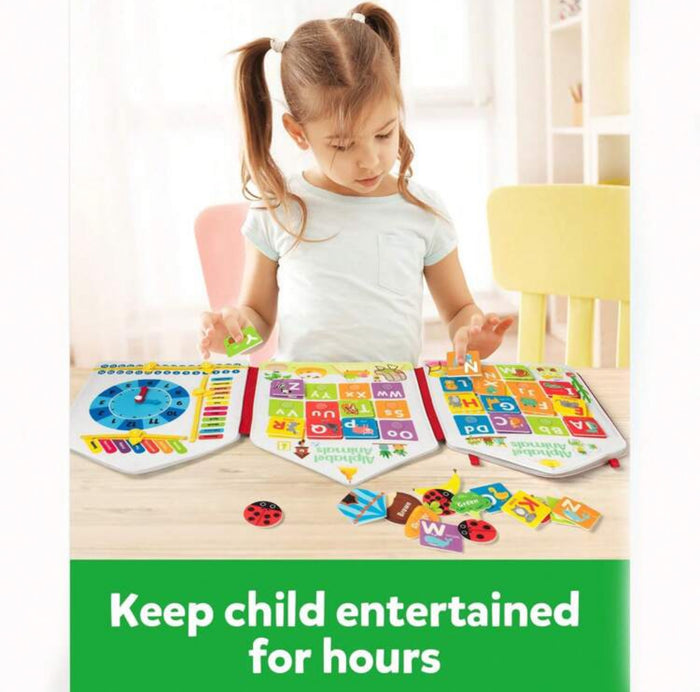 Felt Montessori Busy Book – Educational Sensory Toy for Toddlers