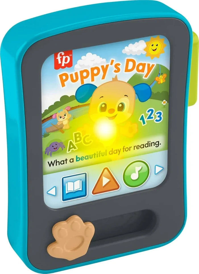 Fisher-Price Baby Learning Toy Laugh & Learn Puppy’s Storytime Reader Pretend Tablet