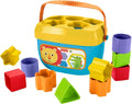 Fisher Price Stacking Toy Baby's First Blocks Set of 10 Shapes for Sorting Play