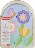 Fisher Price Wooden Flower Puzzle Blocks