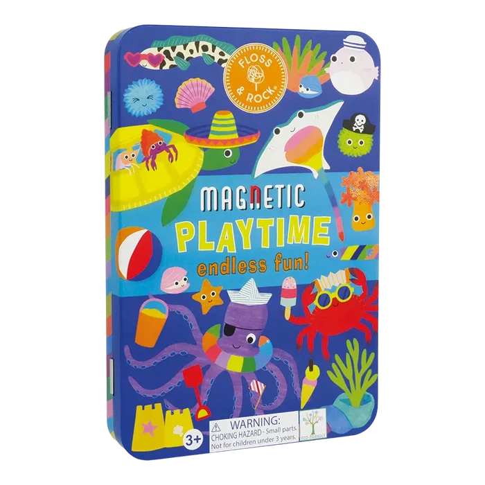 Floss & Rock Ocean Magnetic Playtime Tin Set