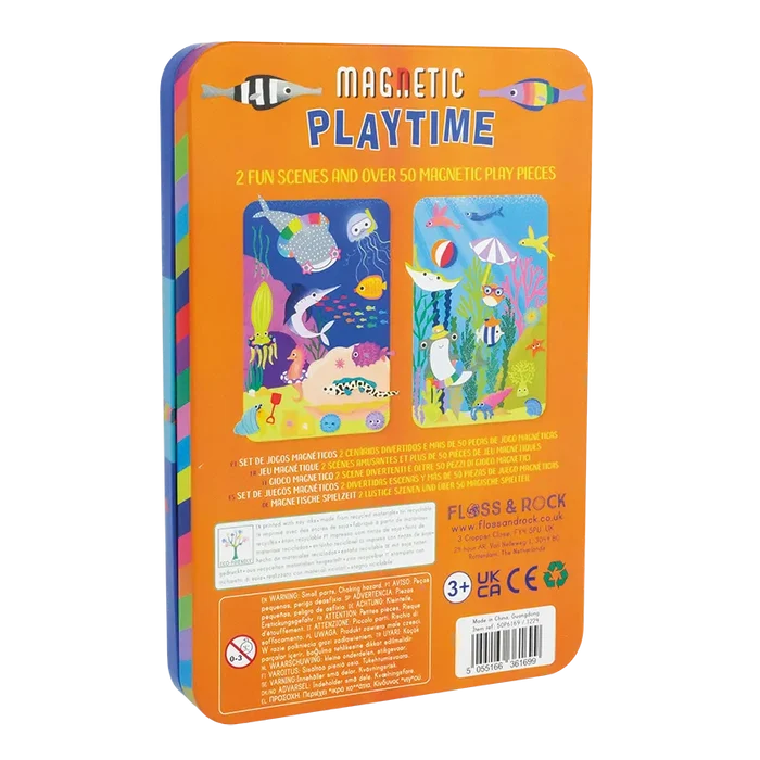 Floss & Rock Ocean Magnetic Playtime Tin Set