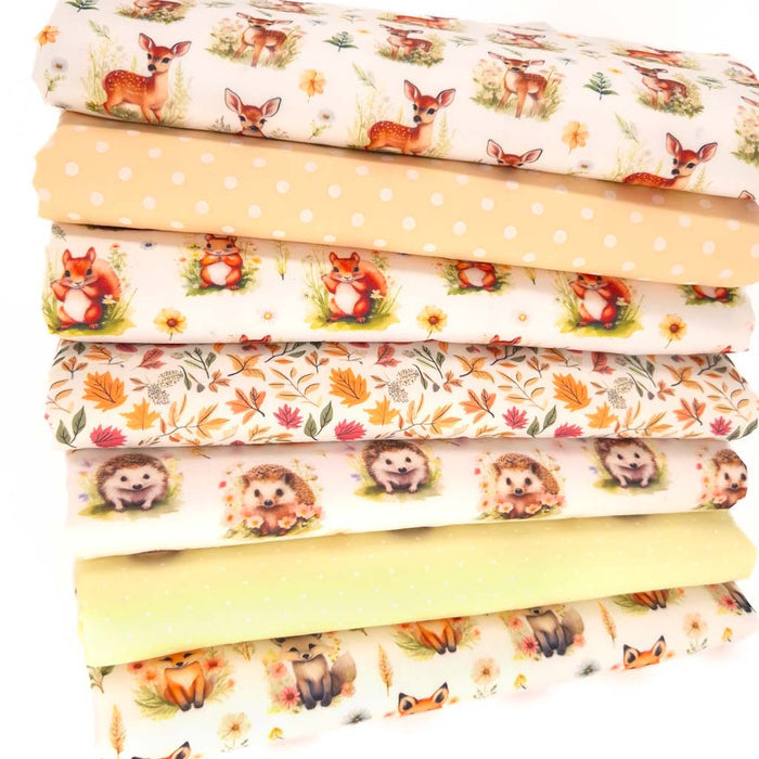 Forest animals fat quarter bundle