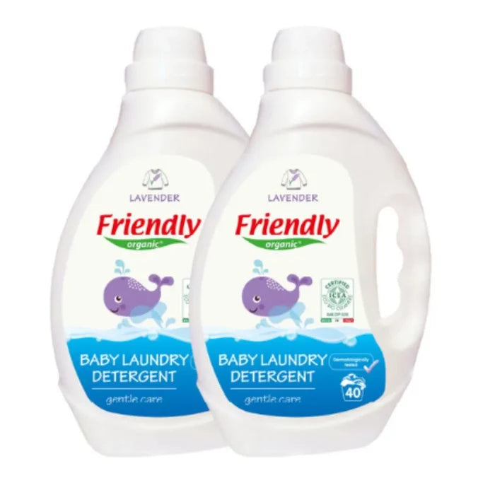 Friendly Organic Baby Laundry Detergent - Pack of 2 (Lavender)