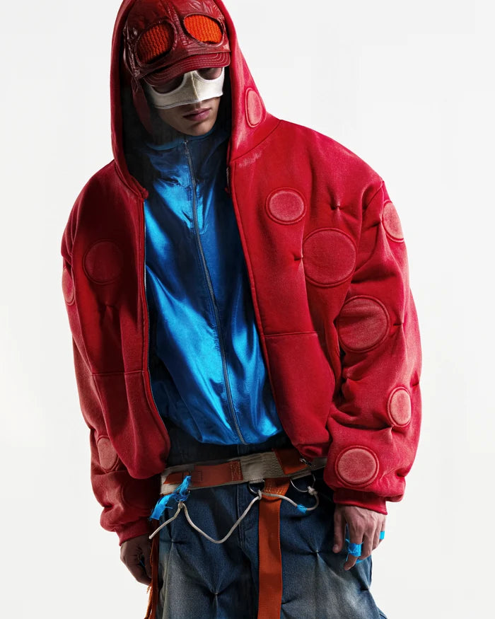 FRUIT PUNCH ‘OXYGEN’ PADDED ZIP-UP HOODIE
