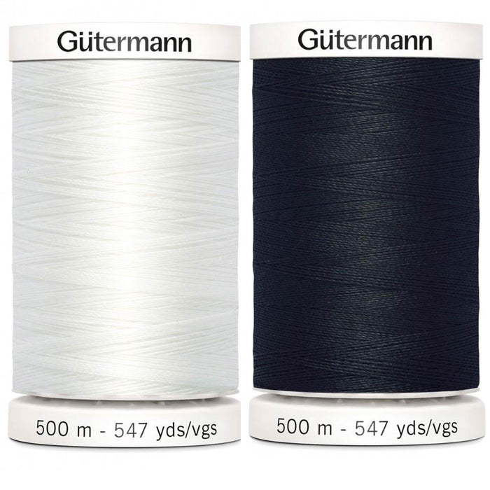 Gutermann Thread - Sew-All 500 Metres - Black/White