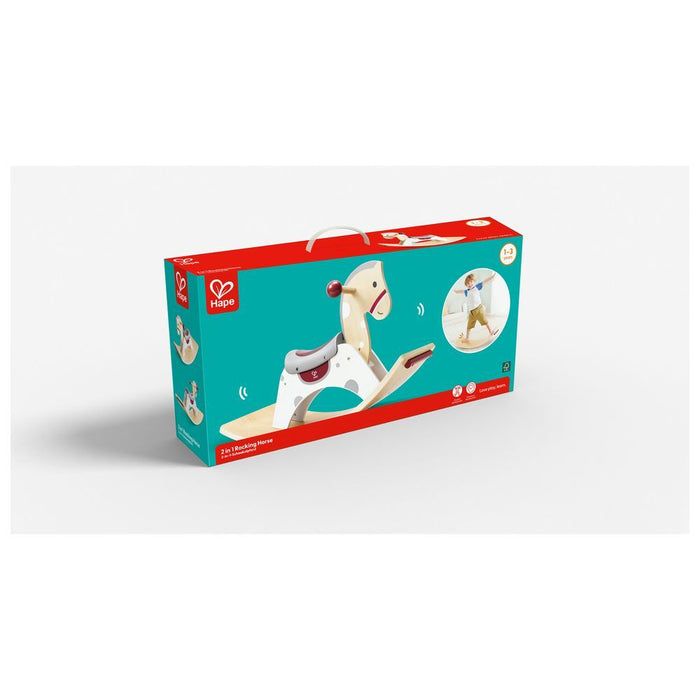 Hape 2 In 1 Wooden Rocking Horse & Balance Board