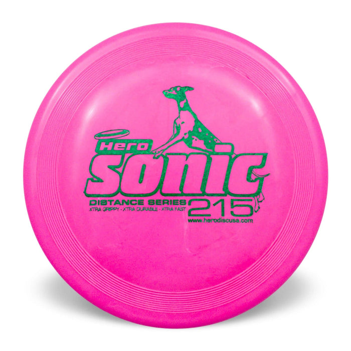 HERO SONIC FRISBEE - XTRA 215 DISTANCE PINK - INVIROX DOG TRAINING GEAR
