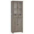 Homfa Fabric Dresser with 6 Drawers, Wide Chest of Drawers with Wood Top, Sturdy Metal Frame, Furniture Storage Tower for Bedroom, Closets, Hallway, Entryway, Rustic Brown