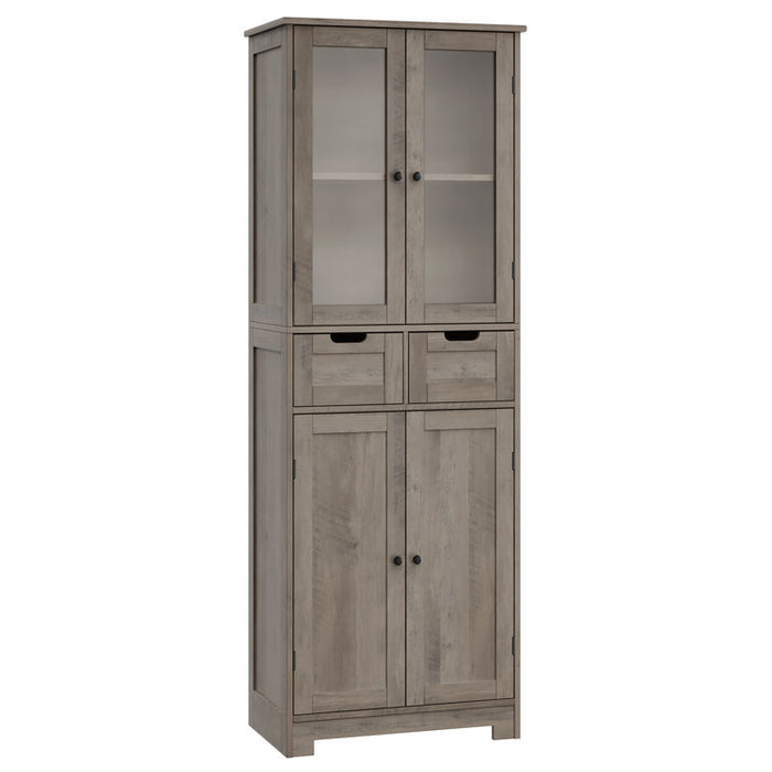 Homfa Fabric Dresser with 6 Drawers, Wide Chest of Drawers with Wood Top, Sturdy Metal Frame, Furniture Storage Tower for Bedroom, Closets, Hallway, Entryway, Rustic Brown