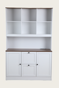 Homfa 71¡å Tall Bookcases with 2 Storage Drawers and Charge Station, 3 Tier Bookshelf with Adjustable File Storage Cabinet for Living Room Home Office, White