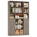 Homfa 74.2" Tall Bookcases with 2 Drawers & Adjustable Book Shelf, 6 Tier Wooden Display Bookshelf Storage for Living Room Home Office, Gray