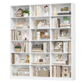 Homfa White 18-Cube Bookcase, 72" Tall Triple Wide 6-Tier Bookshelf, Large Cube Storage Organizer with Open Shelves for Living Room, Bedroom, Home Office