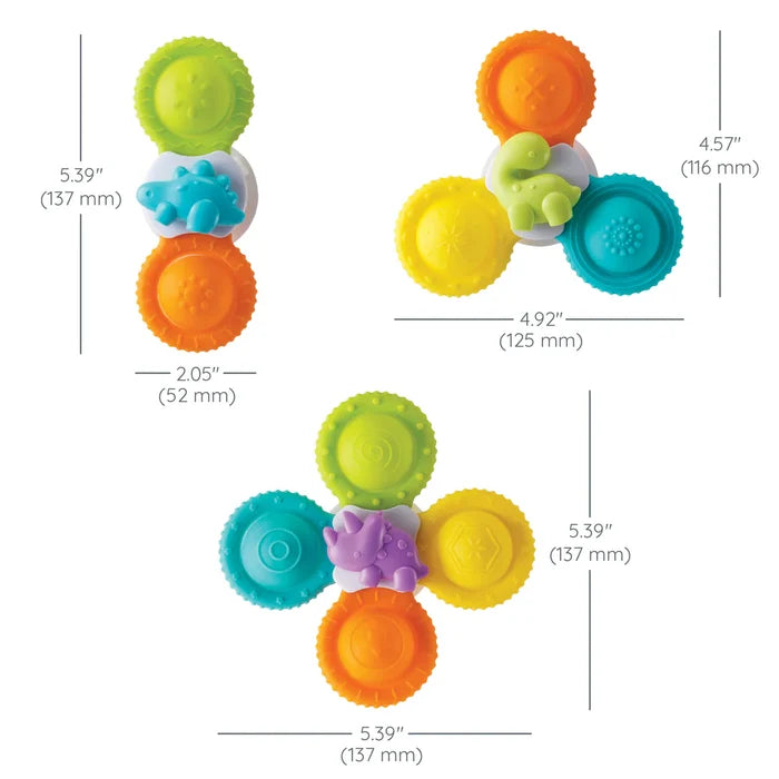 Infantino Silicone Bath Pop Spinners