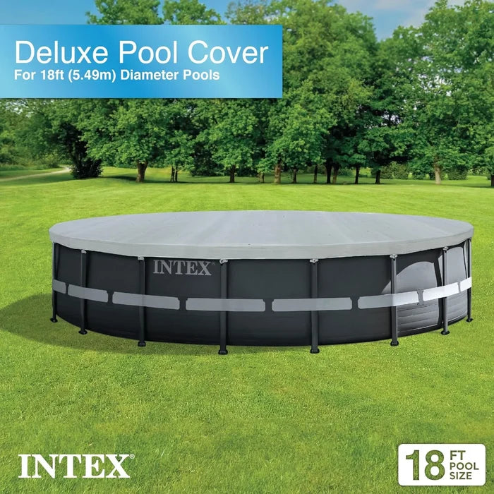 Intex Deluxe Pool Cover Round Swimming Pools (18 ')