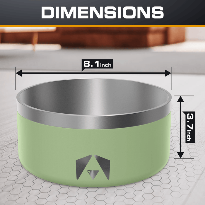 INVIROX DOG BOWL Non-Slip Stainless Steel (64 OZ) - INVIROX DOG TRAINING GEAR