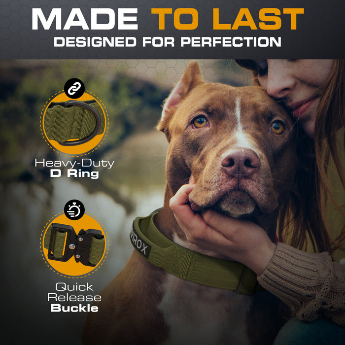 INVIROX Heavy-Duty Tactical Collar For Dogs - K9 Extreme Series - INVIROX DOG TRAINING GEAR