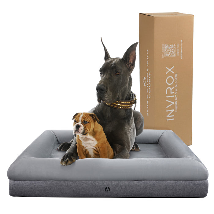 INVIROX LUXURY XL DOG BED - CertiPur-US Verified - INVIROX DOG TRAINING GEAR