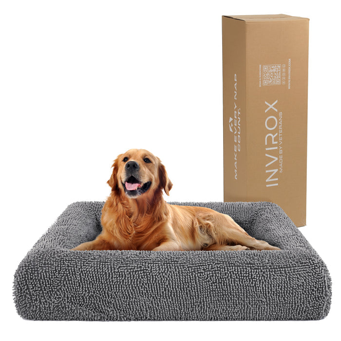 INVIROX LUXURY XL DOG BED - CertiPur-US Verified - INVIROX DOG TRAINING GEAR