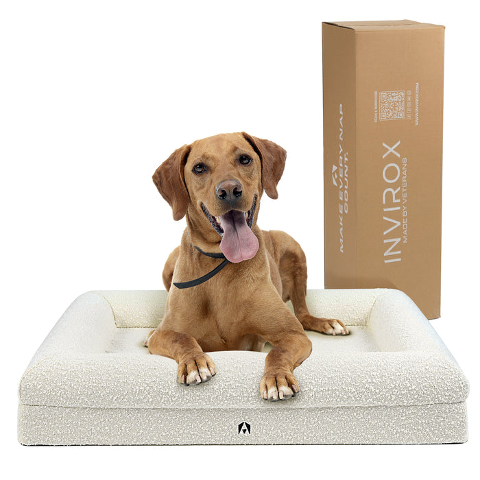 INVIROX LUXURY XL DOG BED - CertiPur-US Verified - INVIROX DOG TRAINING GEAR