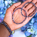 Iolite Beaded Bracelet – natural Iolite crystal bracelet by Crystalvana