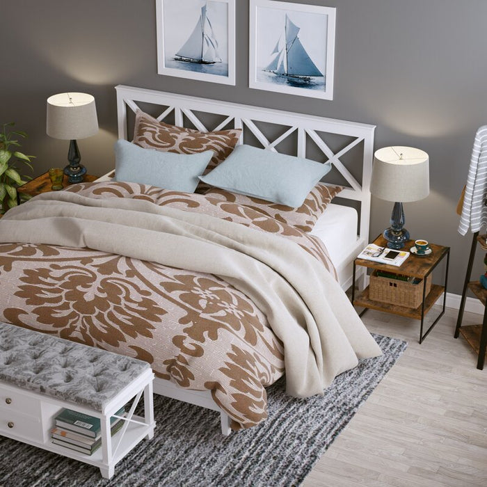 Iron Nightstand in Industrial Brown